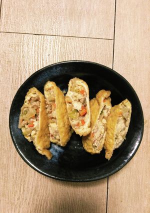 野菜嫌いな子供にも♪野菜肉豆腐いなり♪-レシピのメイン写真