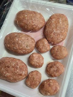 余った ポテトサラダ in ハンバーグ-レシピのメイン写真
