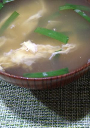 ニラ入りかきたま汁-レシピのメイン写真