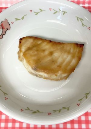 [保育園幼児食]かじきの味噌漬け焼き-レシピのメイン写真