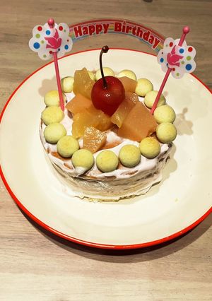 一歳ケーキ　ホットケーキ-レシピのメイン写真