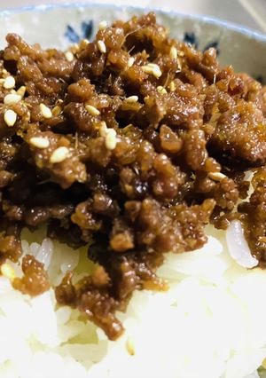 茶色いおかずの・牛そぼろ-レシピのメイン写真