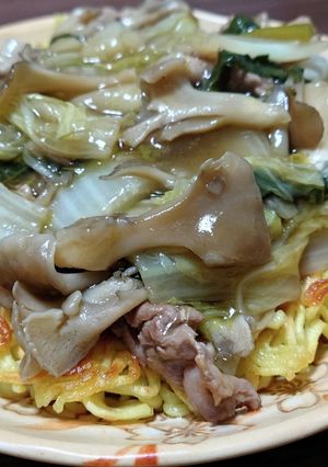 めんつゆで簡単。母のかた焼きそば-レシピのメイン写真