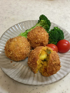 ツナ缶でかぼちゃコロッケ-レシピのメイン写真