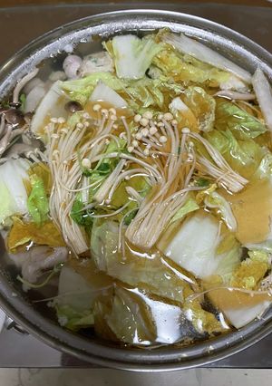 ゴマ塩鍋のスープ-レシピのメイン写真