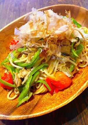 ツナとピーマンのポン酢パスタ-レシピのメイン写真