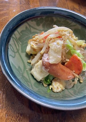 小学6年家庭科　豆腐と野菜のチャンプルー-レシピのメイン写真