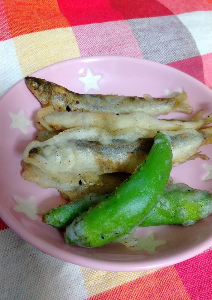 小あゆとししとうのてんぷら-レシピのメイン写真