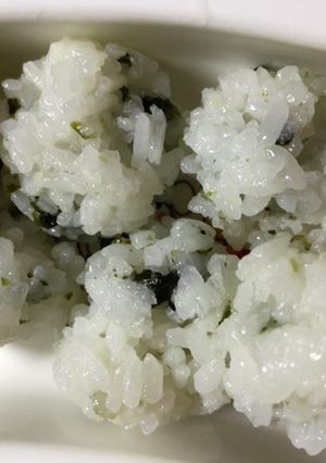 アオサ香るおにぎり　離乳食　幼児食-レシピのメイン写真