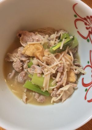 豚肉たっぷり&揚げ味噌汁-レシピのメイン写真