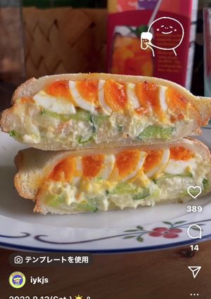 ポテトサラダとたまごホットサンド-レシピのメイン写真