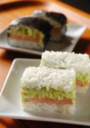 アボカド★スパムにぎり-レシピのメイン写真