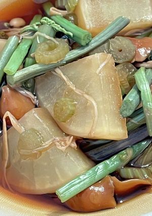 レンジで簡単!山菜と大根の煮物-レシピのメイン写真