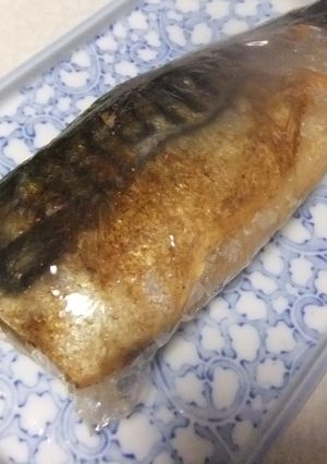 塩サバの粉末だし焼き　棒寿司も-レシピのメイン写真