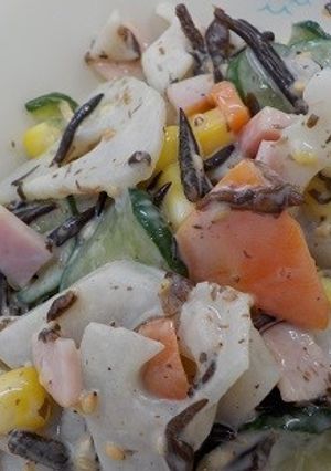 南房総市給食◆れんこん彩りサラダ-レシピのメイン写真