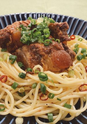 炙り軟骨ソーキのペペロンチーノ-レシピのメイン写真