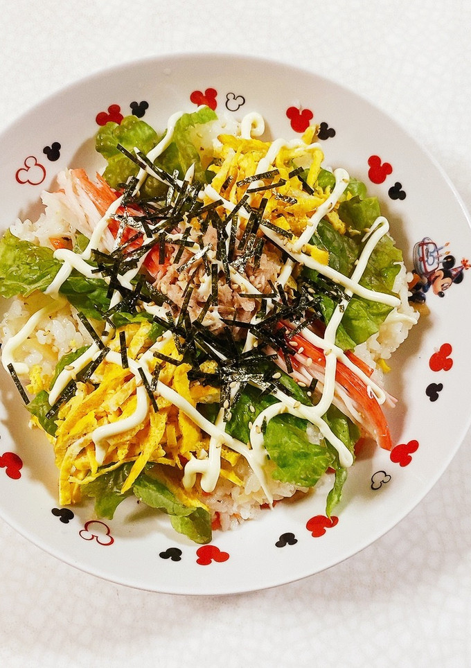 簡単サラダ風ちらし寿司-レシピのメイン写真