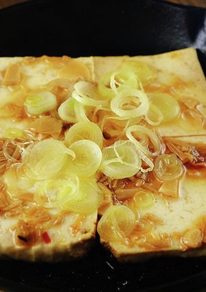 スタミナ 豆腐ステーキー【キャンプ飯】-レシピのメイン写真