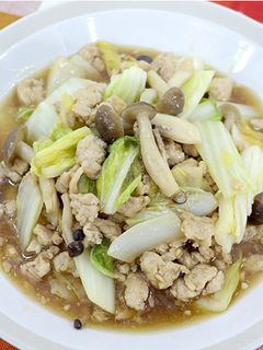 パパっと作れる!白菜のそぼろあんかけ-レシピのメイン写真