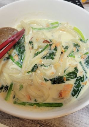 簡単5分冷凍うどんレシピ～チーズクリーム-レシピのメイン写真