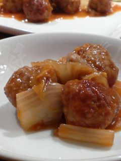 ★白菜と肉団子の甘酢炒め★-レシピのメイン写真