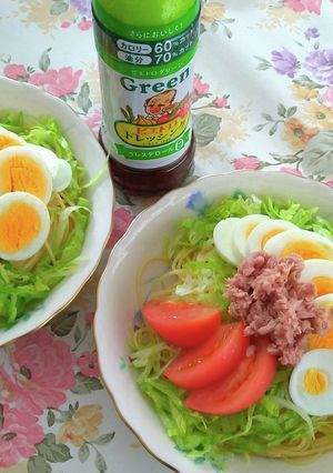 ピエトロの力で☆カロリーオフのスパサラ-レシピのメイン写真