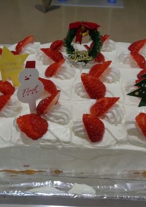 12月　おやつ作り　クリスマスケーキ-レシピのメイン写真