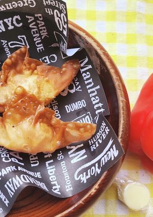 パプリカベーコンキャンディチーズの揚餃子-レシピのメイン写真