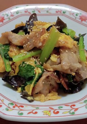 豚肉と玉子のフワフワ中華炒め-レシピのメイン写真