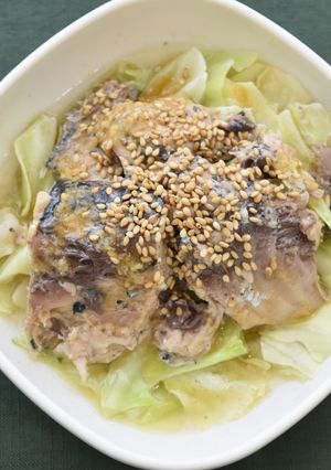 【無骨】鯖缶キャベツのしょうが蒸し-レシピのメイン写真