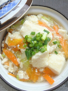 豆腐と鶏ひき肉、白菜のトロトロ丼-レシピのメイン写真