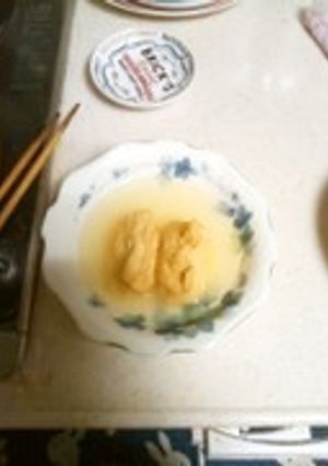 ふんわり!鶏つくね団子入り稲荷の出汁煮-レシピのメイン写真