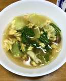 チンゲン菜と卵のあったかスープ