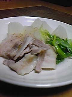 白い煮物 大根と豚バラ肉を塩味でどうぞ-レシピのメイン写真