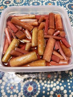 芋茎(ズイキ)の甘酢漬け-レシピのメイン写真
