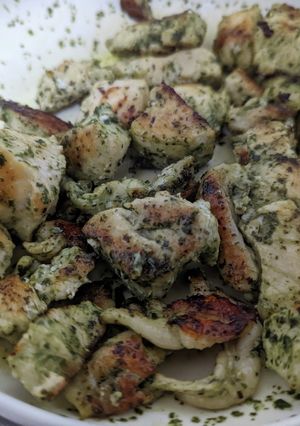 低コスパ鶏肉のバジルオリーブオイル焼き-レシピのメイン写真