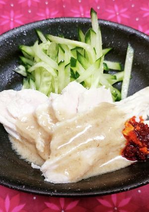 もろみ調味液でサラダチキン！棒々鶏風-レシピのメイン写真