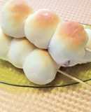 秋の美味しさ3味(栗·芋·餡)串団子ぱん