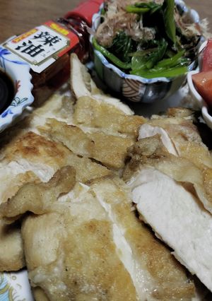 厨房ばあばぁ！サラダ蒸胸肉の焼いたん。-レシピのメイン写真