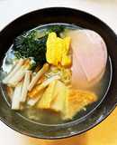 白ダシ&液体塩麹スープのラーメン