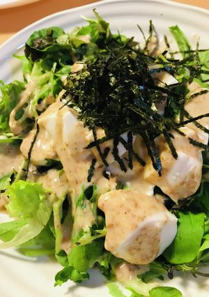 胡麻ドレ●男前豆腐のベビーリーフサラダ-レシピのメイン写真