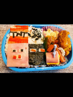 簡単♪乗せるだけのマイクラ★キャラ弁-レシピのメイン写真