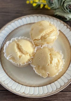 お腹に優しい！りんごとヨーグルト蒸しパン-レシピのメイン写真