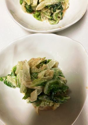 白菜あえ(˶ᐢᗜᐢ˶)タラコ風味で〜♪-レシピのメイン写真
