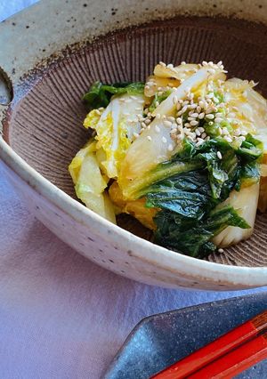 白菜の中華風漬物　豆板醤の風味で-レシピのメイン写真