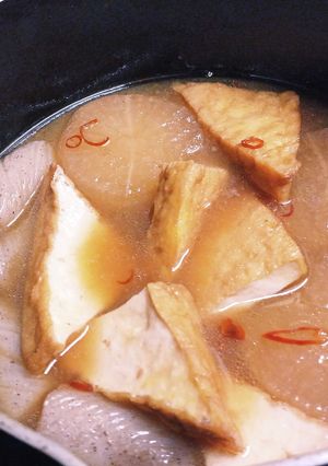 ブリ大根の煮汁リメイク　-レシピのメイン写真