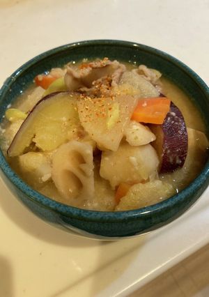 豚汁そば-レシピのメイン写真