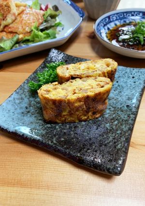 挽肉入り玉子焼き-レシピのメイン写真