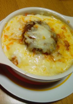 チーズのうまみたっぷりハンバーグドリア-レシピのメイン写真