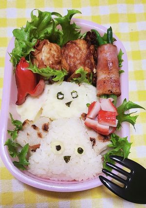 遠足に！おにぎりとポテサラダブルワン弁当-レシピのメイン写真